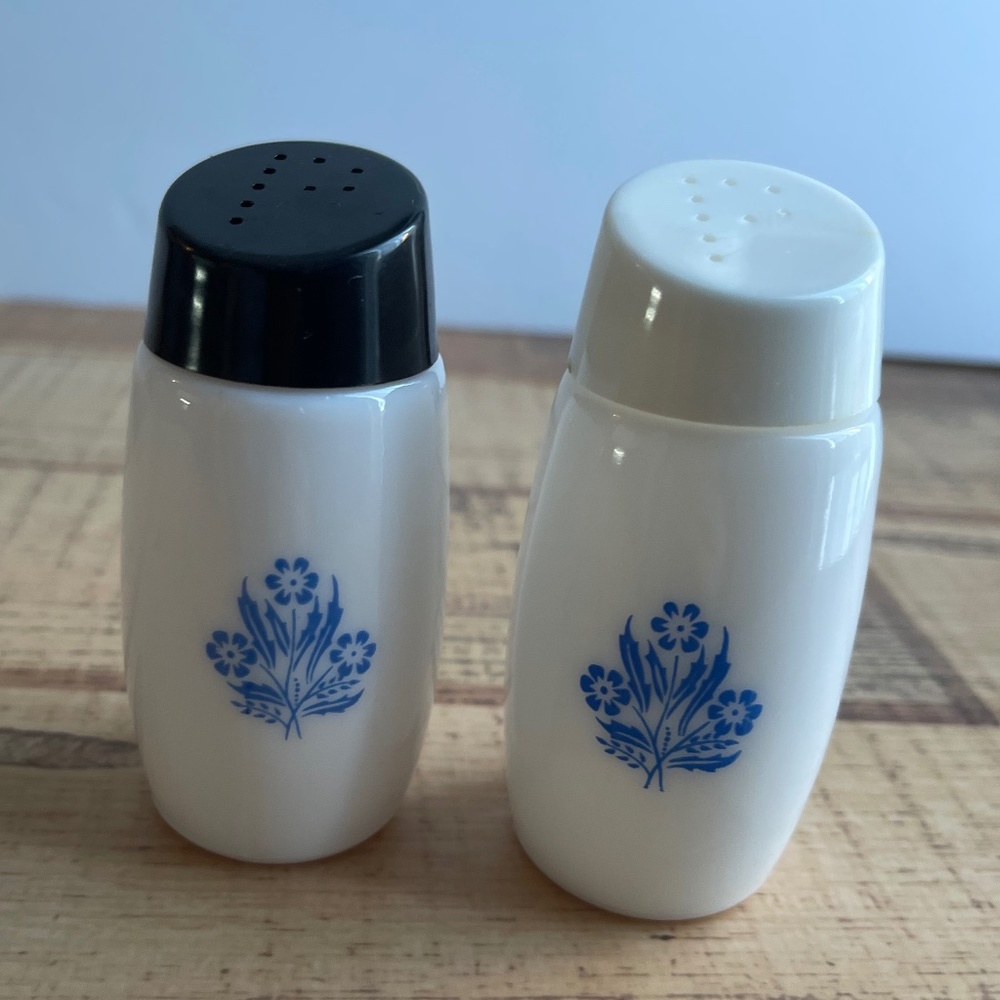 Vintage Van Pak Canada Blue Cornflower salt and pepper shakers *Please Read*